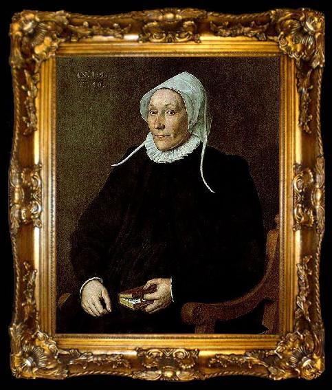 framed  Cornelis Ketel Portrait of a Woman, ta009-2
